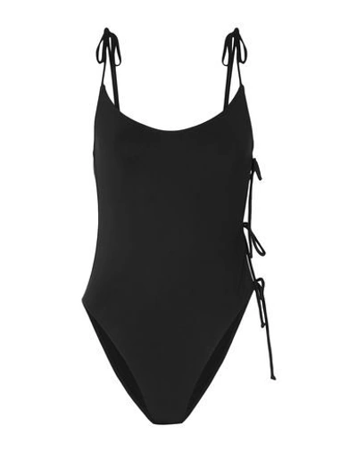 Shop Ack Woman One-piece Swimsuit Bl Size L Polyamide, Elastane