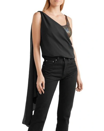 Shop Marika Vera Woman Top Black Size Xxs Polyester, Elastane, Nylon, Cotton