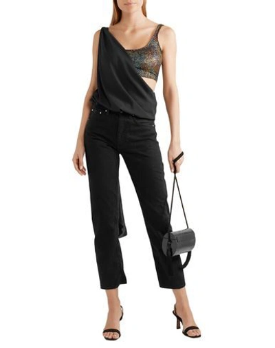 Shop Marika Vera Woman Top Black Size Xs Polyester, Elastane, Nylon, Cotton
