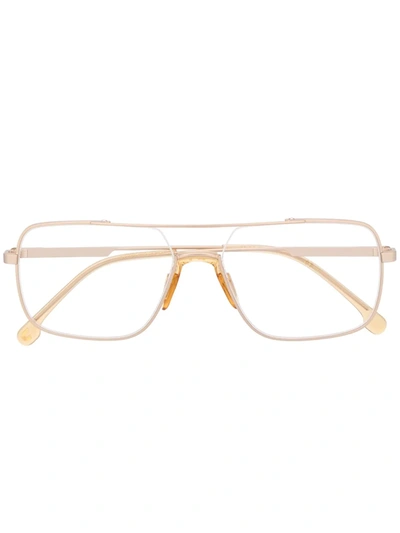 Shop Carrera Oversized Square Frame Glasses In Gold