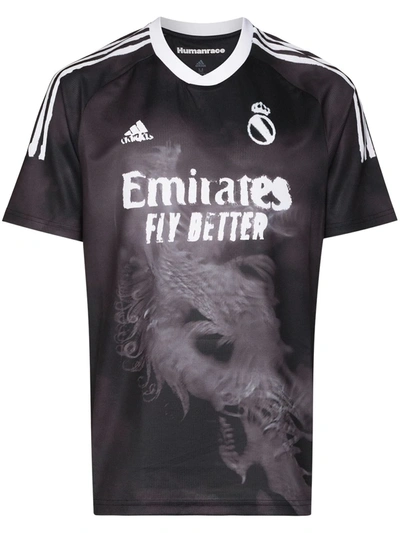 Adidas Originals Adidas X Pharrell Williams Real Madrid Human Race Jersey  In Black | ModeSens