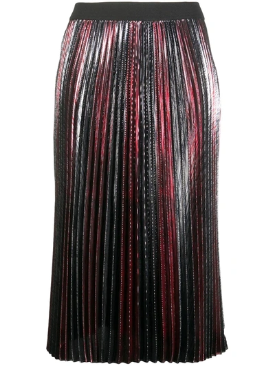 Shop Zadig & Voltaire Joyce Pleated Skirt In Red