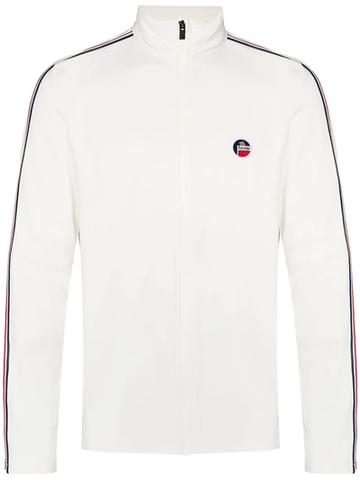 Shop Fusalp Mario Side-stripe Track Jacket In White
