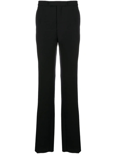 Shop Raf Simons Side Bands Tailored Trousers In Black