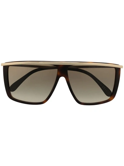 Shop Givenchy Gv Square Tinted Sunglasses In Gold