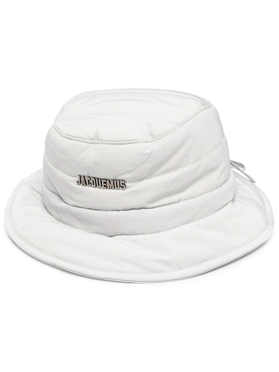 Shop Jacquemus Le Bob Bucket Hat In Grey