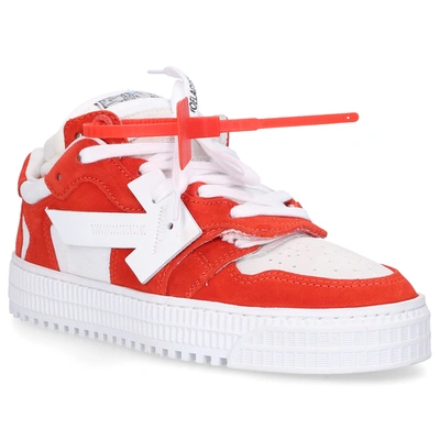 Shop Off-white High-top Sneakers Off Court In White,red