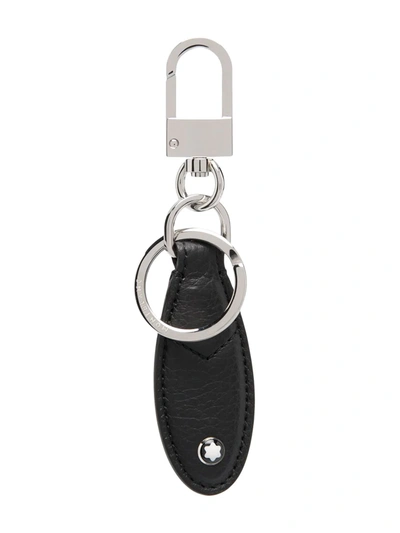 LOGO-DETAIL LEATHER KEY FOB