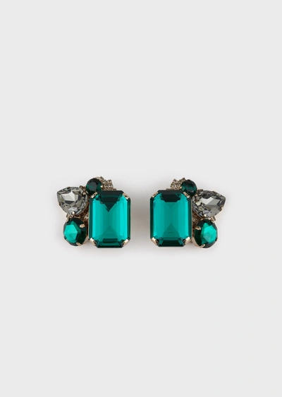 Shop Emporio Armani Earrings - Item 50246992 In Green