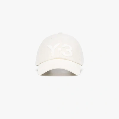 Shop Y-3 White Appliqué Logo Baseball Cap