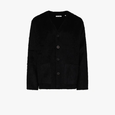 Shop Our Legacy Fluffy Button-up Cardigan In Black