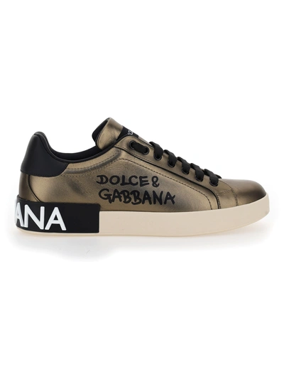 Shop Dolce & Gabbana Sneakers In Dolceegabbana Fndo Bron