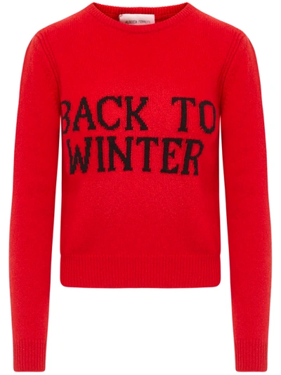 Shop Alberta Ferretti Sweater In Red