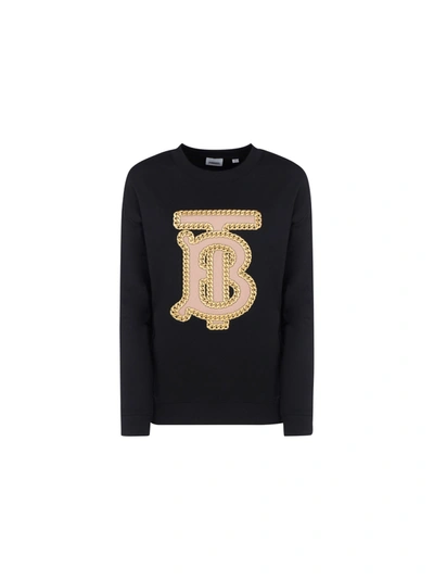 Shop Burberry Sweatshirt In Black