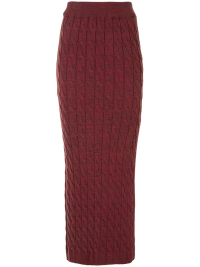 Shop Anna Quan Malory Skirt In Red