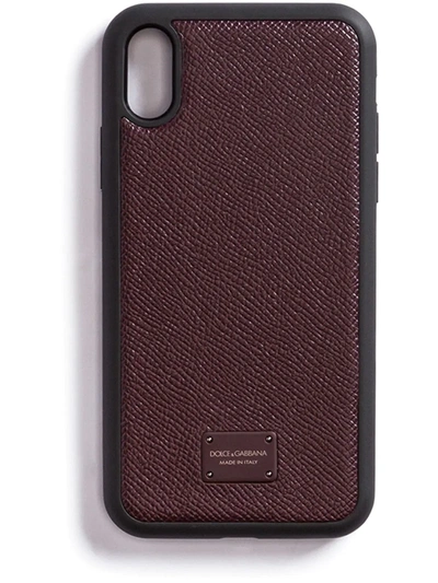 Shop Dolce & Gabbana Logo-plaque Iphone X Case In Red