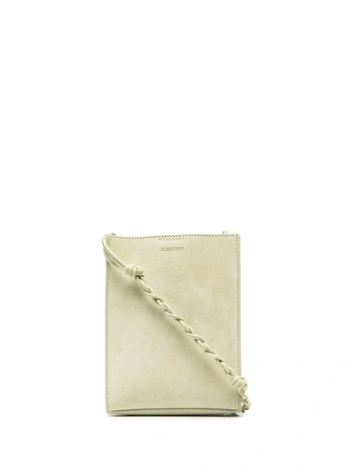 Shop Jil Sander Rope Detail Shoulder Bag In Green