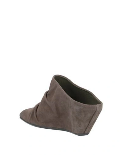 Shop Rick Owens Mules In Dove Grey