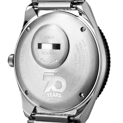 Shop Timex Archive Timex Reissue X Peanuts 70th Anniversary Watch In Silver
