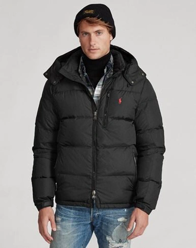 Shop Polo Ralph Lauren Water-repellent Down Jacket Man Puffer Black Size L Recycled Polyester