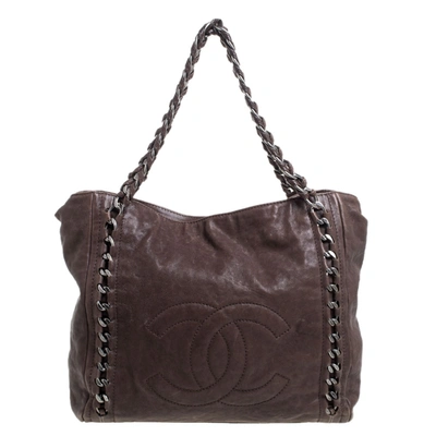 Sell Chanel East West Bijoux Chain Flap Bag - Brown