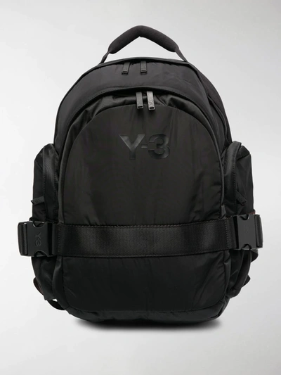 Shop Y-3 Multi-pocket Backpack In Black