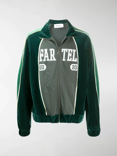 Telfar Logo Zipped Bomber Jacket In Green | ModeSens