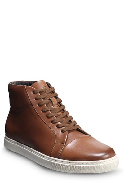 Shop Allen Edmonds Cooper High-top Sneaker In Walnut Leather