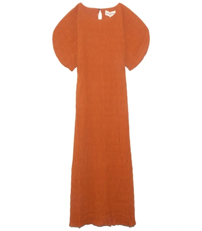 Shop Mara Hoffman Aranza Dress In Rust In Orange