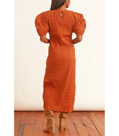 Shop Mara Hoffman Aranza Dress In Rust In Orange