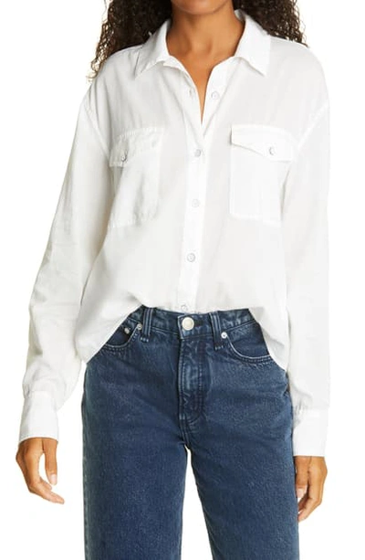 Shop Rag & Bone May Button-up Shirt In White