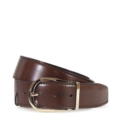 Shop Moreschi Brown Leather Belt