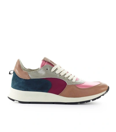 Shop Philippe Model Montecarlo Mondial Pop Pink Blue Sneaker