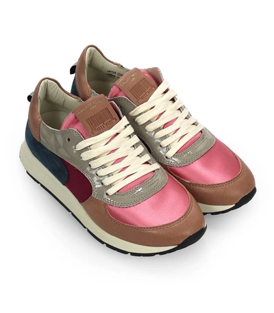 Shop Philippe Model Montecarlo Mondial Pop Pink Blue Sneaker