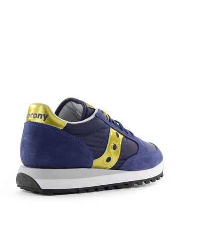 Shop Saucony Jazz Original Blue Gold Sneaker