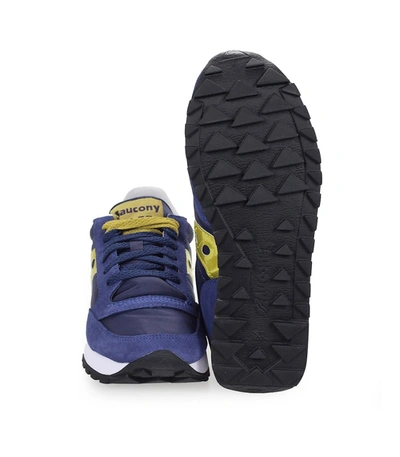 Shop Saucony Jazz Original Blue Gold Sneaker