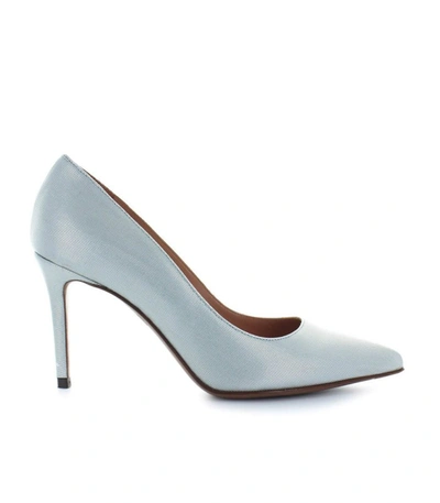 Shop L'autre Chose Ice Canneté Pump In Grey