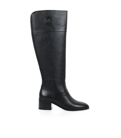 Shop Michael Kors Dylyn Black Leather High Boots