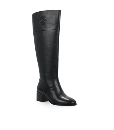 Shop Michael Kors Dylyn Black Leather High Boots
