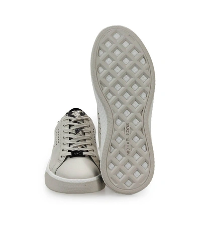 Shop Michael Kors Codie Lace Up Cream Sneaker In White