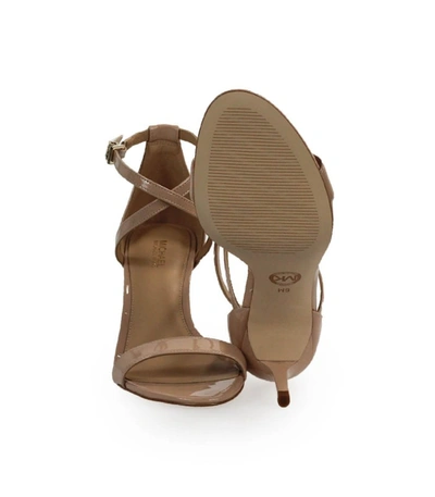 Shop Michael Kors Ava Beige Patent Leather Sandal