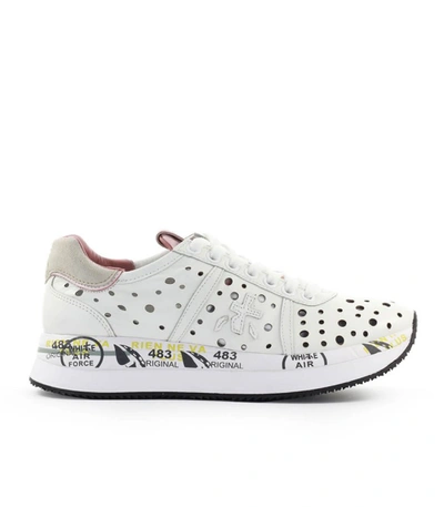 Shop Premiata Conny 4728 Sneaker In White