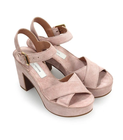 Shop L'autre Chose Light Pink Suede Sandal