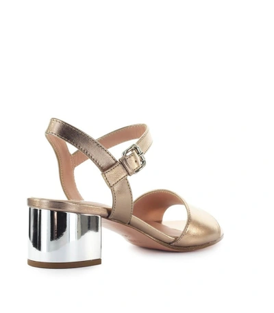 Shop Roberto Festa Divina Copper Mid-heeled Sandal In Pink
