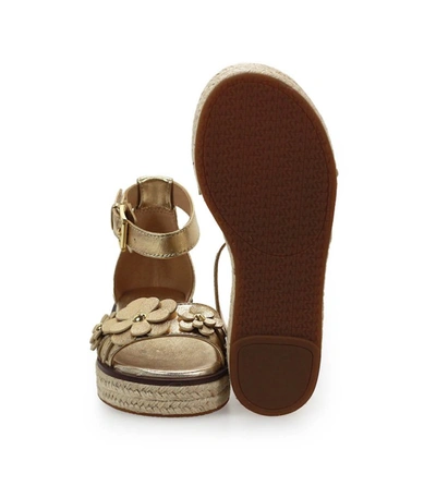 Shop Michael Kors Flora Gold Sandal