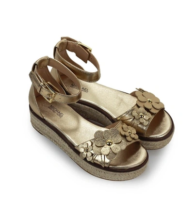 Shop Michael Kors Flora Gold Sandal