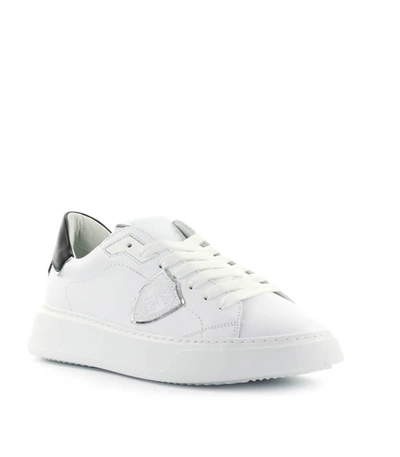 Shop Philippe Model Temple White Black Sneaker