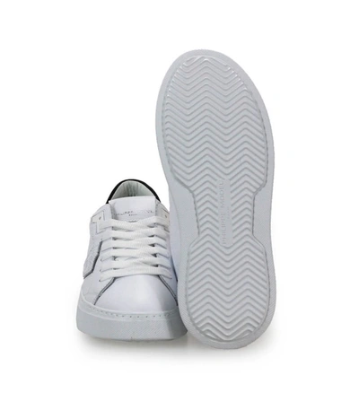 Shop Philippe Model Temple White Black Sneaker