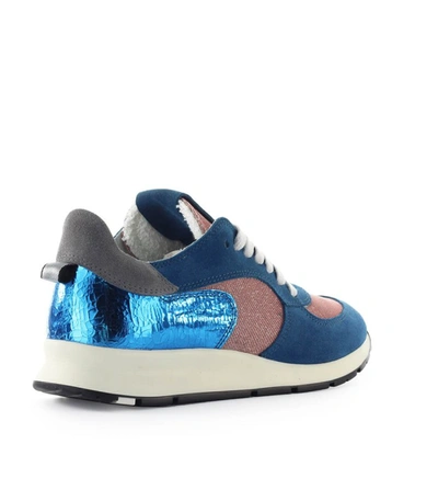 Shop Philippe Model Montecarlo Glitter Mix Blue Lilac Sneaker