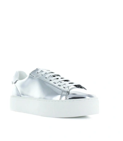 Shop Dsquared2 New Tennis Mirror Silver Sneaker